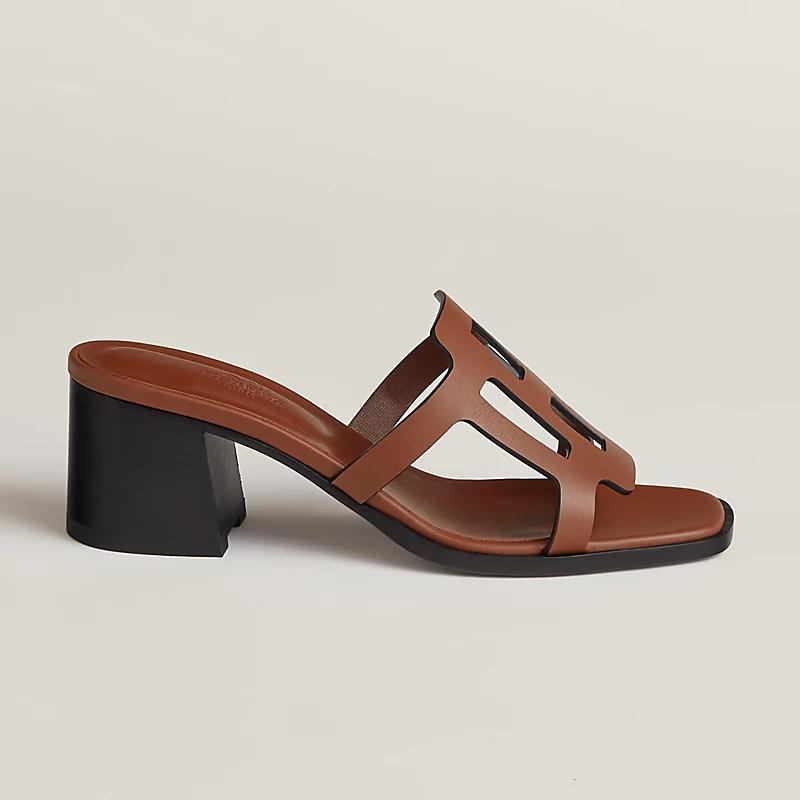 Giày Hermes Izzy 60 Sandal Nữ Nâu